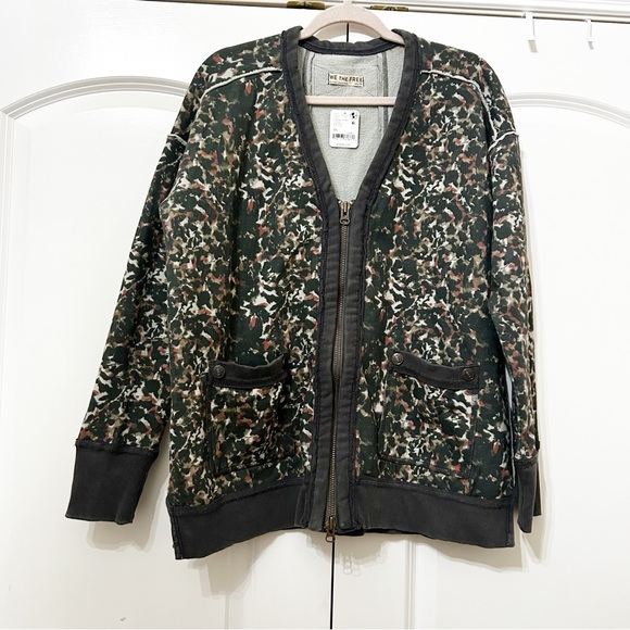 NWT Free People Aiden Printed Cardigan - Picture 4 of 6